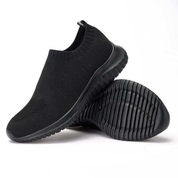 LANCROP Womens Elastic Sock Slip On Walking Shoes Lightweight Non-Slip Fall Sneaker