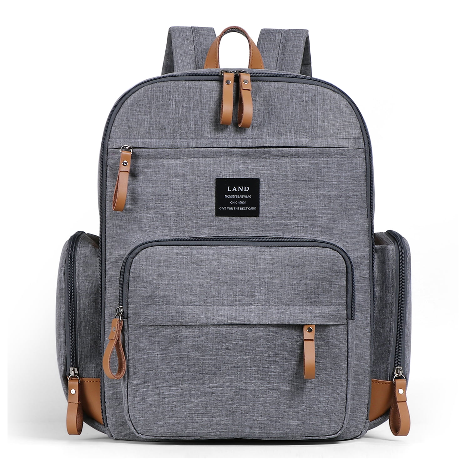 LAND Baby Diaper Bag Backpack Super Large Capacity Travel Nursing Backpack