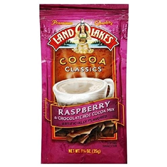 LAND O LAKES Cocoa Classics Chocolate and Raspberry, 1.25-Ounce Packages (Pack of 72)