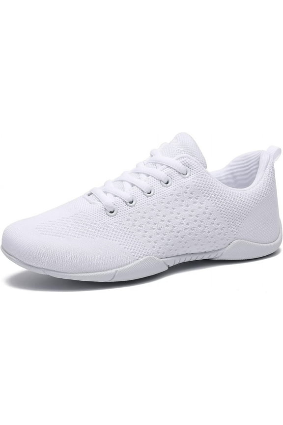 Cheer Shoes Girls White Dance Shoes Youth Cheerleading Sports Training Athletic Comfortable Shoes Flats Girl
