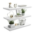 thumbnail image 1 of LANDMOK 10 Inch Deep Floating Shelf, 30 x10 Inch Large Wall Mounted Shelf for Kitchen, Bathroom, Living Room, White (3 Pack), 1 of 8