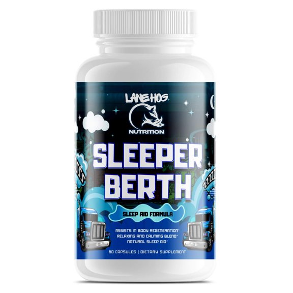 LANE HOG NUTRITION Sleeper Berth Sleep Aid Formula, 60 Capsules