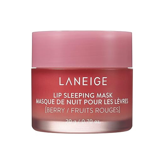 LANEIGE Lip Sleeping Mask - Berry: Nourish & Hydrate with Vitamin C, Antioxidants, 0.7 oz.