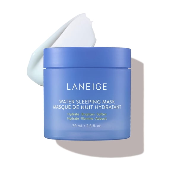 LANEIGE Water Sleeping Mask: Korean Overnight Mask, Squalane, Probiotic-Derived Complex, Hydrate, Barrier-Boosting, Visibly Smooth and Brighten