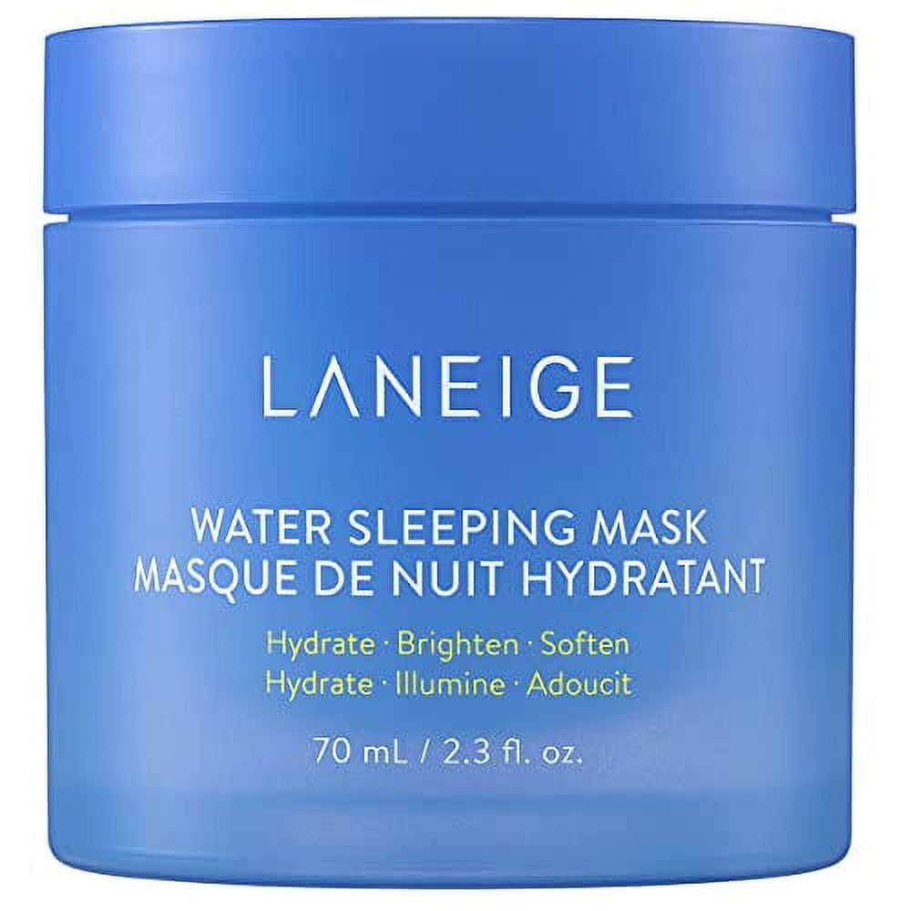 LANEIGE Water Sleeping Mask Overnight Gel, Replenishes Skin to Brighten, Clarify, Hydrate and Strengthen Skin's Moisture Barrier with Sleep-biome technology and Squalane, 2.4 fl. oz.