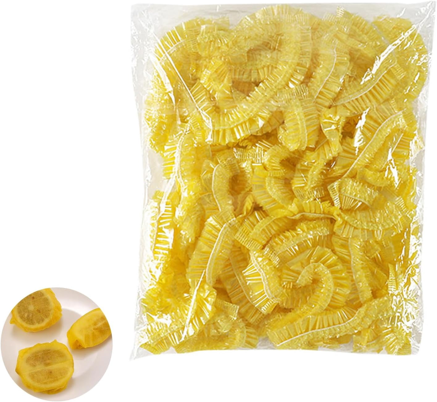100pcs Reusable Lemon Squeezer Bags - Non-Woven Mesh Covers For Seed-Free Juicing (White)