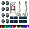 thumbnail image 1 of LANFENG 6PCS Wireless LED Strobe Lights Multi-Color USB Rechargeable Waterproof Warning Lights for Car Motorcycle Drone Truck Bike Aircraft, 1 of 8
