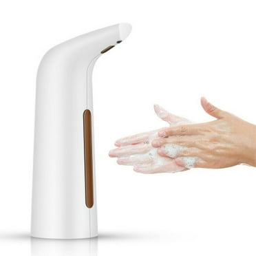 LANFENG Automatic Soap Dispenser Touchless Sensor Hands Free Soap Dispenser Battery Operated Soap Dispenser 400ml Pump Electronic Drippy Liquid Soap Dispensers for Kitchen Bathroom