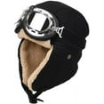 thumbnail image 1 of LANFENG Aviator Hat Pilot Goggles Fur Ear Flaps Trooper Trapper Pilot Cap for Men Women, 1 of 10