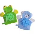 thumbnail image 1 of LANFENG Bath Mitts Loofah for  2 Pack Exfoliating Glove Body Scrubber for Shower Wash Cute Design Gloves, Easy to Lather, 1 of 4
