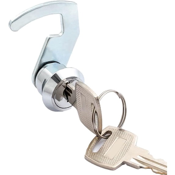LANFENG Cash Register Drawer Lock, Cam Lock With Quick Clip & 2 Keys, Ideal For Cash Boxes, Gym Lockers, And Metal Cabinets