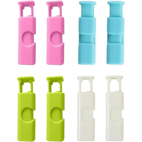 LANFENG Chip Clips,Bag Clips for Food,Easy to Use Bread Bag Clip (Mixed, 8Pcs)
