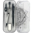 thumbnail image 1 of LANFENG Compass and Protractor Set - 10X Geometry Compasses Set | Protractor Kit with  Box, Student Supplies, Math Tool Kit for School, 1 of 9