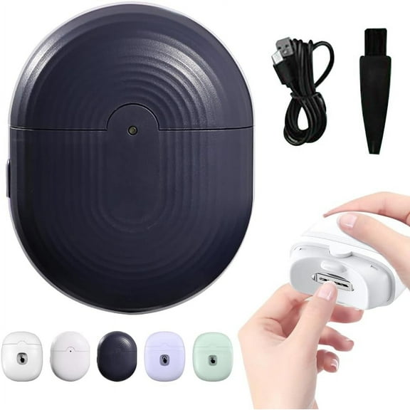 LANFENG Electric Nail Clipper Automatic Fingernail Clippers Cutter Nail Trimmer for Adults Seniors, Rechargeable Electric Finger Toe Nail Clippers for Men Women Thick Nails