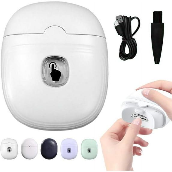 LANFENG Electric Nail Clipper Automatic Fingernail Clippers Cutter Nail Trimmer for Adults Seniors, Rechargeable Electric Finger Toe Nail Clippers for Men Women Thick Nails