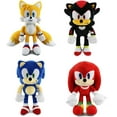 thumbnail image 1 of LANFENG Hedgehog 11.8” Plush Toys  for Knuckles Shadow Tails Plush Doll Toys Gifts for Boys and Girls Cartoon Character Plush Children (4 pcs), 1 of 10