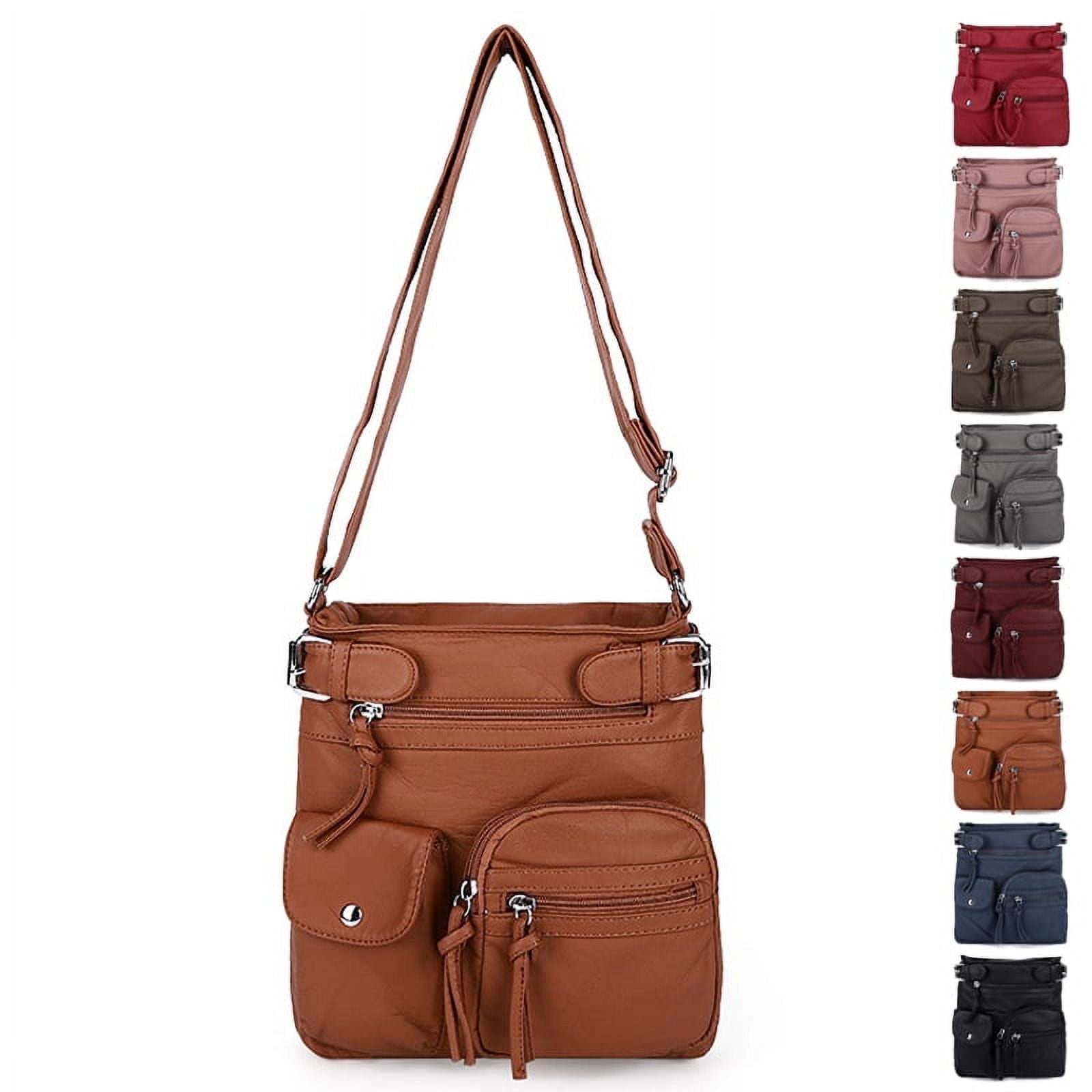 LANFENG Leather Crossbody Purse Women Shoulder Tote Bag LANFENG Leather Crossbody Purse Women Shoulder Tote Bag
