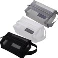 thumbnail image 1 of LANFENG Portable  Mesh  Bag, Mesh Makeup Bag with Zipper Mesh Cosmetic Bag, Small  Mesh Coin Purse Portable Toiletry Bag, 1 of 6