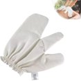thumbnail image 1 of LANFENG Raw Silk Massage Gloves - Natural Silk Ayurvedic Garshana Tool for Dry Brushing and Lymphatic Massage for Whole Body Care, 1 of 7