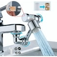 thumbnail image 1 of LANFENG Rotating Filter Faucet Extender,PP Cotton Filter Faucet, Universal Splash Filter Faucet Swivel Faucet Aerator with 2 Water Outlet Modes, 1 of 9
