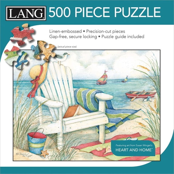LANG 500PC Beach, Just Beachy 500 Piece Puzzle