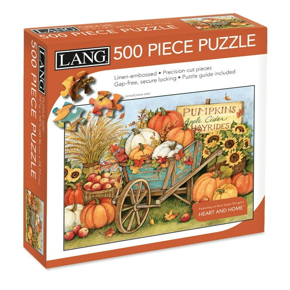 LANG 500PC Puzzle WHEELBARRW, Harvest Wheelbarrow