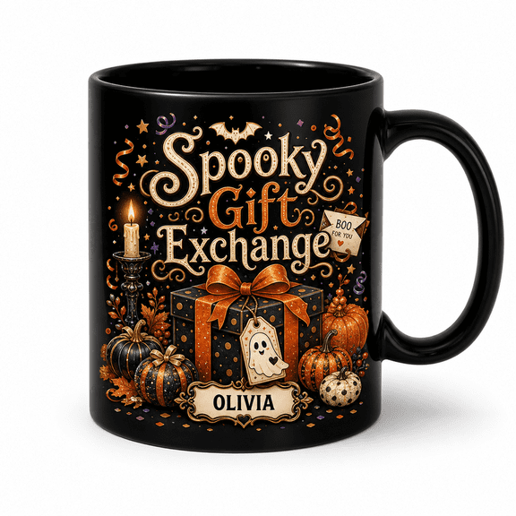LANG ECOMMERCE Ceramic Coffee Mug Personalized Spooky Gift Exchange Design for Coffee Breaks Halloween Gifts