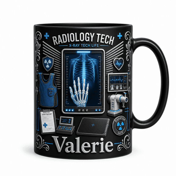 LANG ECOMMERCE Personalized Mug Radiology Tech X-Ray Design for Coffee Breaks, Gift for Rad Techs