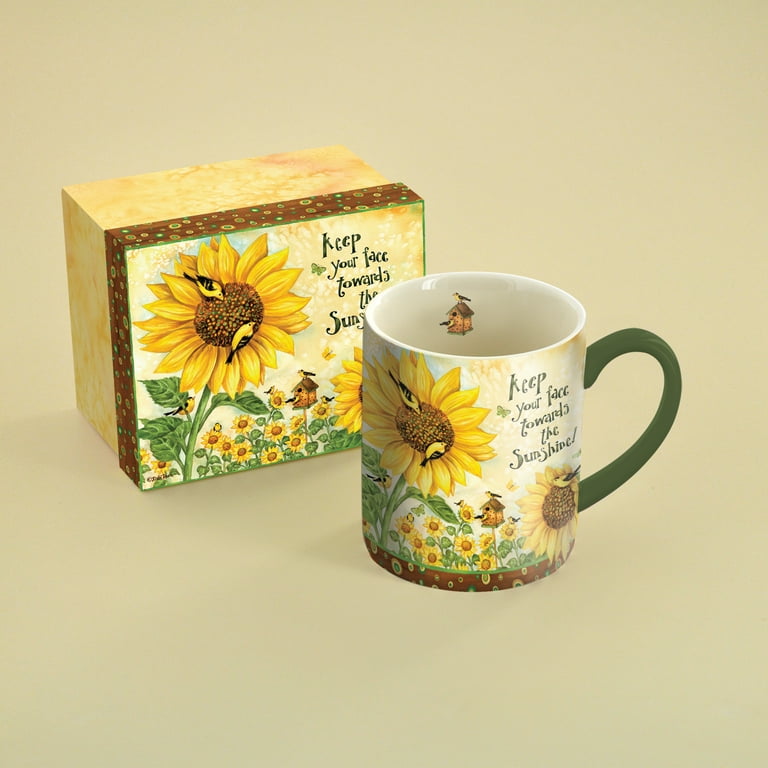 The Sun Will Rise And We Try Again Sunflower Mountain Mug 11oz 