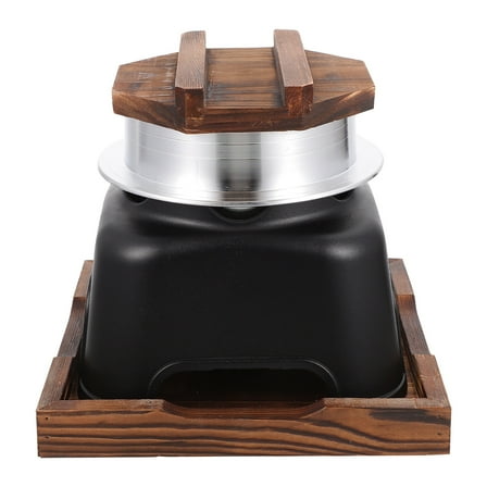 LANGERIY 1Pc Outdoor Camping Cookware Portable Tableware Hiking Cooking Utensil (Light Brown)