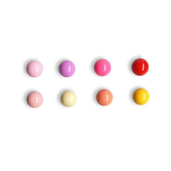 LANGERIY 8pcs Colorful Ball Fridge Magnets Creative Refrigerator Magnetic Sticker (Mixed Colors)