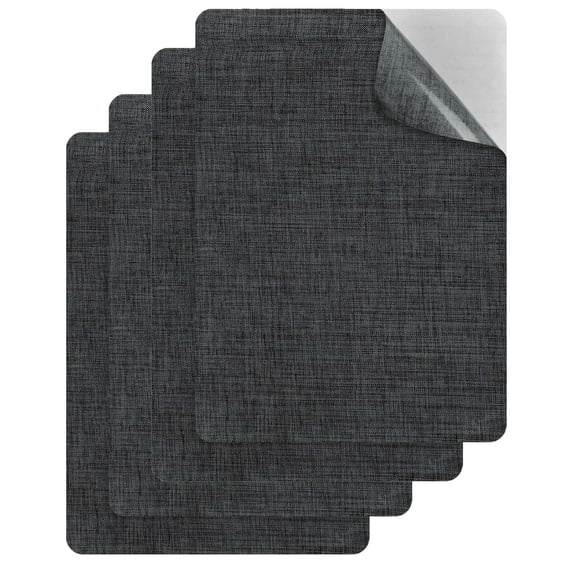 LANGSONGHONG 4Pcs Canvas Repair Patch Self-Adhesive Linen Fabric Patch for Sofas and Furniture 8" x 11"