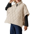 thumbnail image 1 of LANGWYQU Fall Winter Women Short Sleeved Oversize Loose Puffer Jacket, 1 of 4