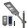 thumbnail image 1 of LANGY LED Solar Street Light Motion Sensor 60W, 10000mAh IP65 Waterproof Solar Security Flood Lights Outdoor with Remote Control, Dusk to Dawn Solar Lights Lamp for Garden Yard Parking Lot, 1 of 8