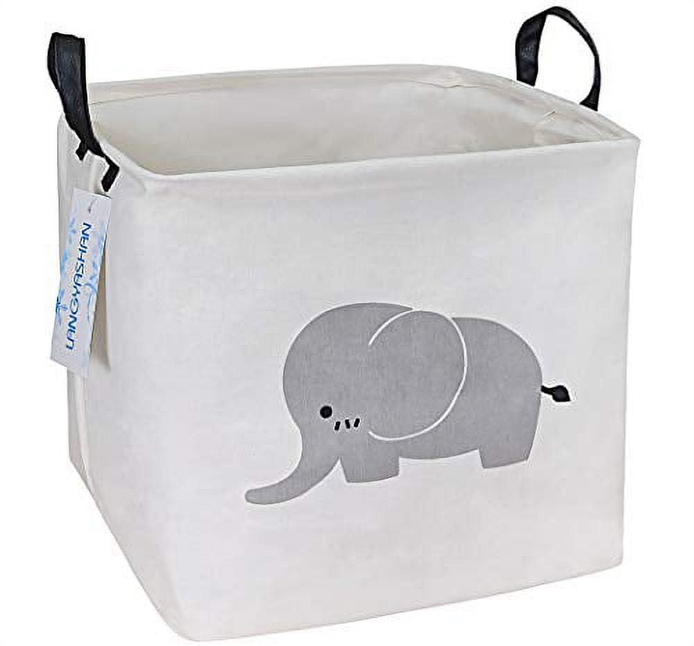 LANGYASHAN Square Storage Baskets Waterproof Canvas Children Laundry