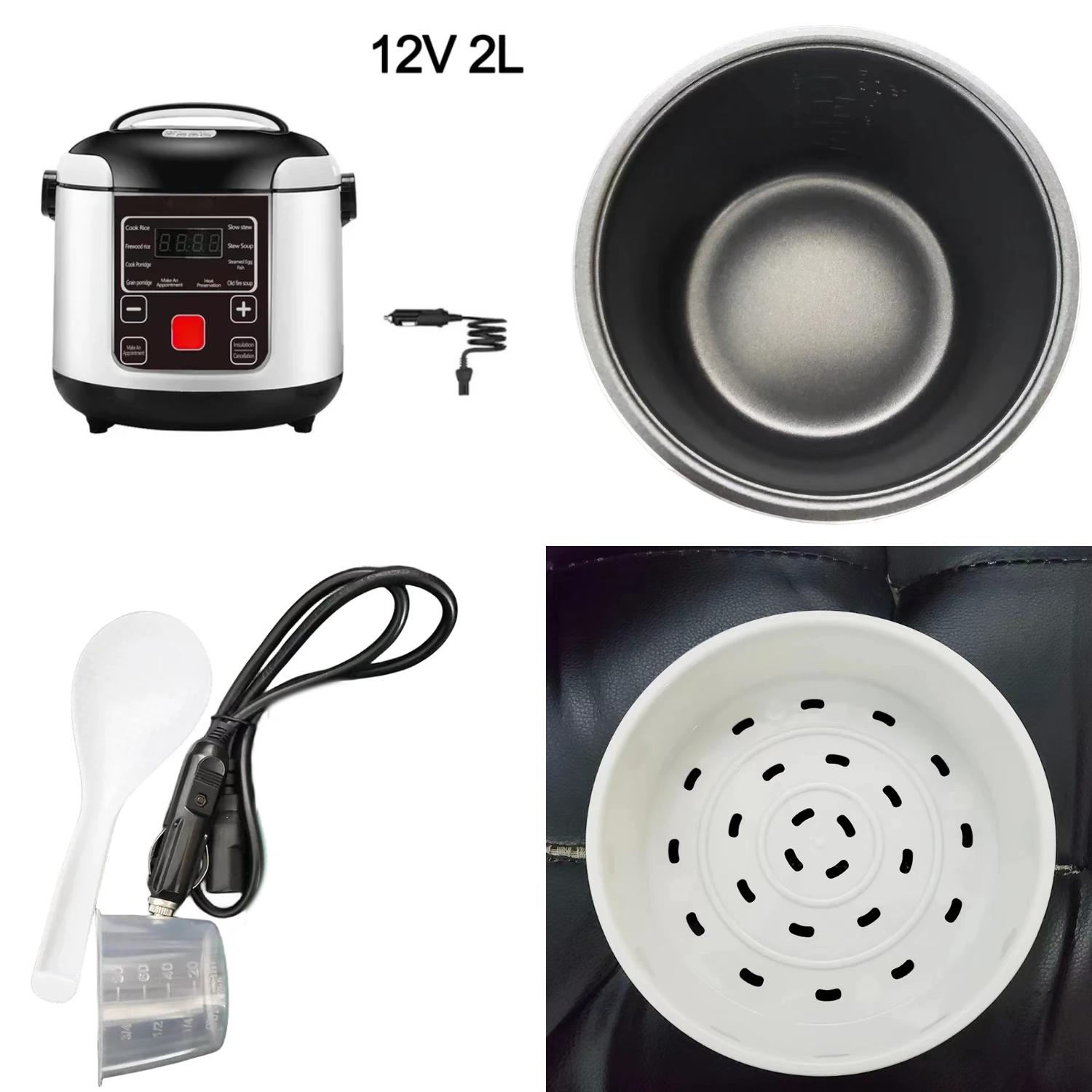 LANHSM Efficient Compact and Portable 2L Mini Electric Rice Cooker for