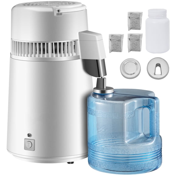 LANKANG 4L Medical Dental Water Distiller All 304 Stainless Steel Internal 750W Efficient Pure Water Purifier Countertop Distilling Machine