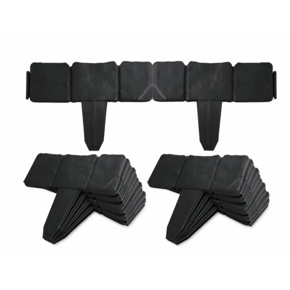 LANKANG Cobblestone Style Garden Edging with Flexible Interlocking Design for Yard Flower Bed