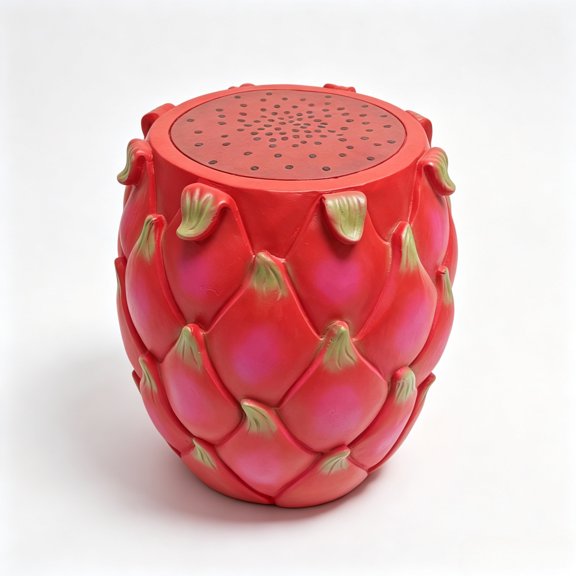 LANKANG Oversized Dragon Fruit Stool Multi‑Purpose Side Table & Plant Stand Decorative Furniture for Indoor Outdoor Garden Patio Home Decor