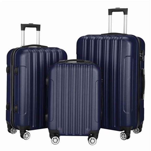 LANKANG Three Piece Multifunctional Travel Luggage Set Large Capacity Portable Travel Storage Rolling Suitcase Kit