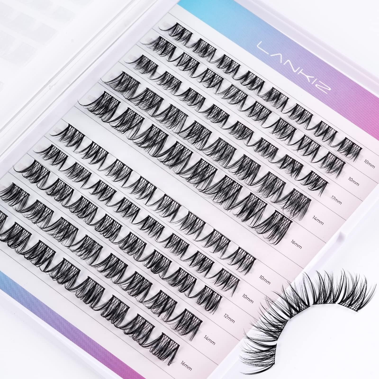 LANKIZ DIY lash Extensions Wispy, Lash Clusters Individual Lash