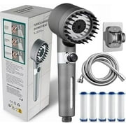 LANL 2025 New Ion Shower Drops Head Filtered Showerhead, Shower Head, Filtered Showerhead, Filtered Shower Head With Handheld, Turbo Showerhead (2pcs)