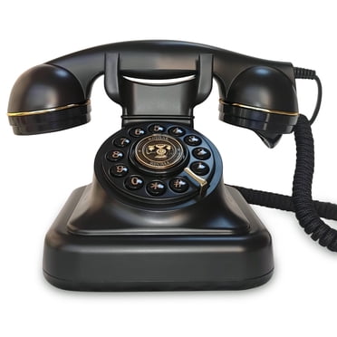 Vintage Landline Telephone - Retro Desk Phone With Redial Function (Sakura Pink)