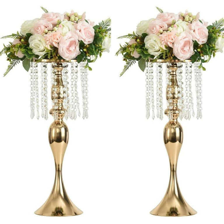 1pc, Acrylic Flower Stand Metal Vase For Wedding Table Centerpiece, Small  Table Centerpiece For Wedding Anniversary Reception Celebration Floral Arran