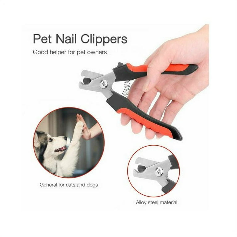 FACEGA Dog Nail Clippers and Heavy Duty Nail Clipper for Large Dogs Professional Nail Trimmer for Dogs Cats Pet Nail Trimmer with Safety Guard to Avoid Over Cutting Nails Red Walmart
