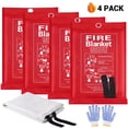 thumbnail image 1 of LANNEY Fire Blanket Emergency for Home, 4 pack 40 x 40 inch Fiberglass Fire Blanket Fire Blankets Retardant for House, School,  Grill,  Warehouse, Car, 1 of 8