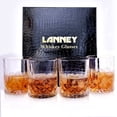thumbnail image 1 of LANNEY Whiskey Glasses Set of 4, 11 OZ Rocks Glasses for Men, Crystal Old Fashioned Whiskey Glass for Drinking Scotch Bourbon Cocktail Cognac Vodka Rum Liquor, Perfect Gift for Father's Day Home Bar, 1 of 8