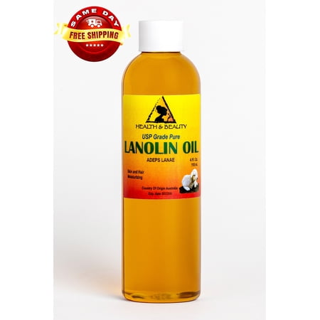 LANOLIN OIL USP GRADE PHARMACEUTICAL SKIN HAIR LIPS MOISTURIZING 100% PURE 4 OZ