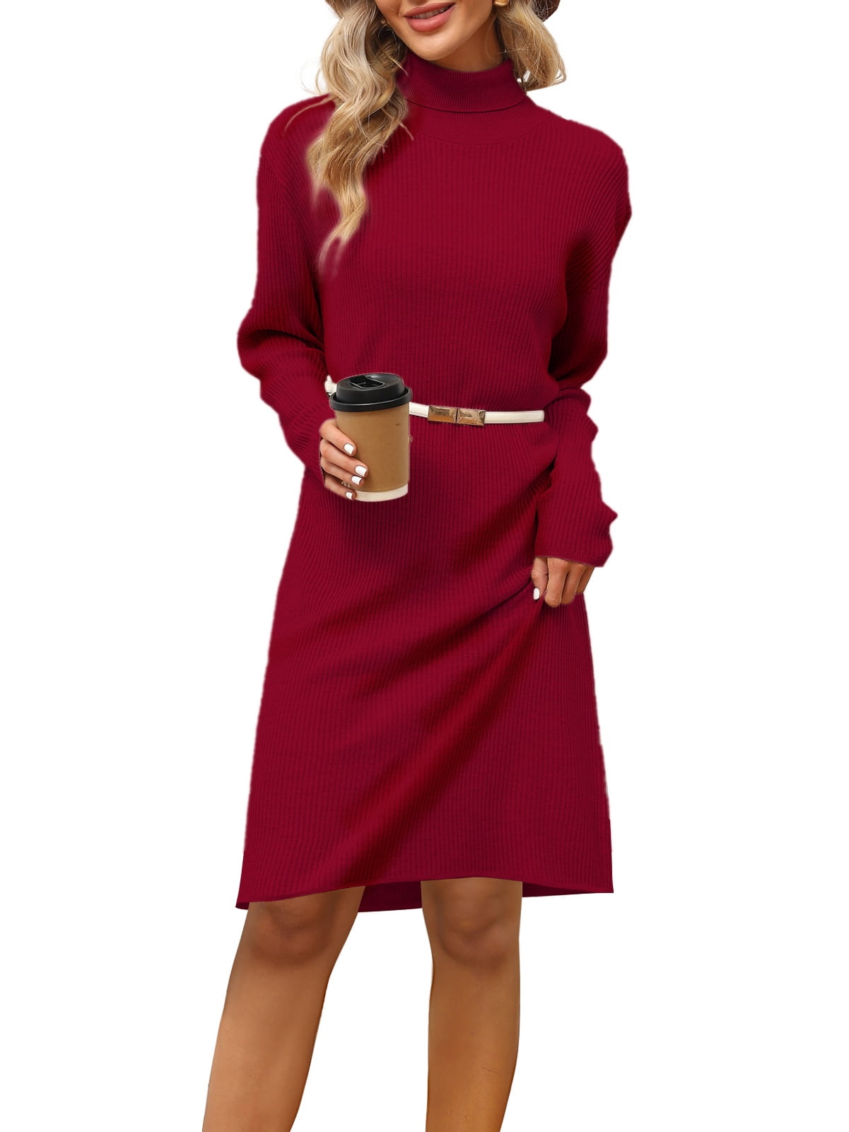 strapless open back dress Paris Holly Berry Red Sweater Set - Final Sale