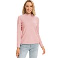 thumbnail image 1 of LANPULUX Women Sweater 100 Merino Wool Half Turtleneck Long Sleeve Pullover Neck Best Presents for Family, 1 of 5
